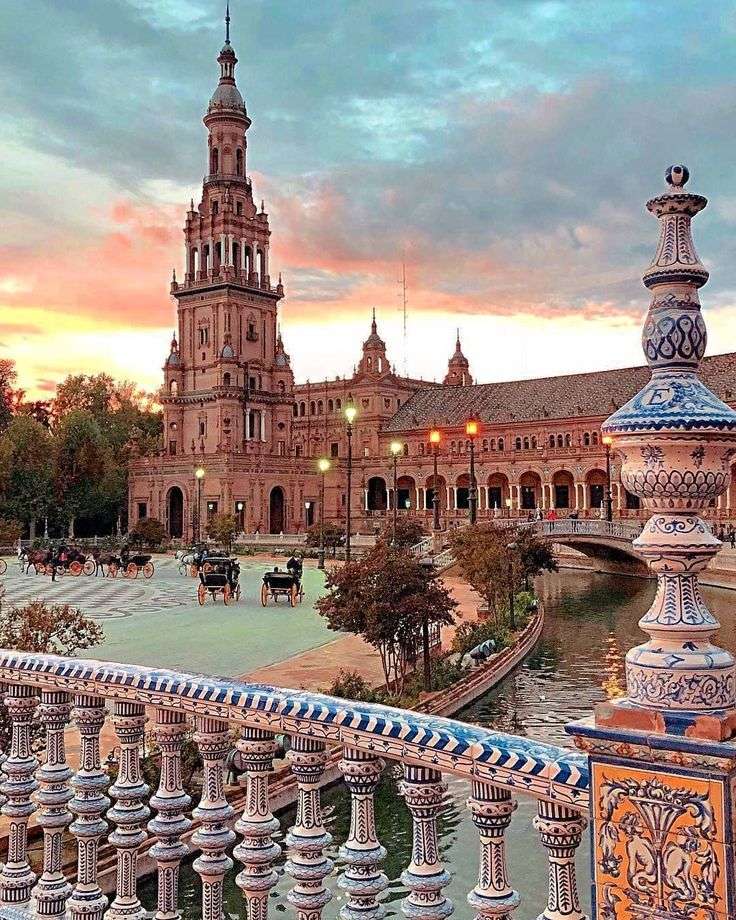 Plaza de España in Sevilla Online-Puzzle