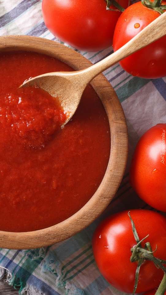 Tomatsås pussel på nätet