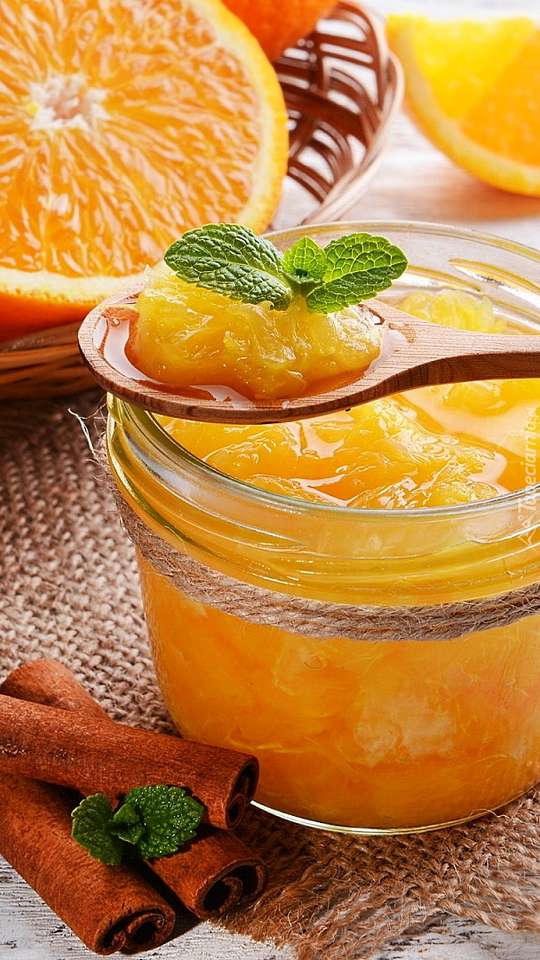 Tarro de mermelada de naranja rompecabezas en línea