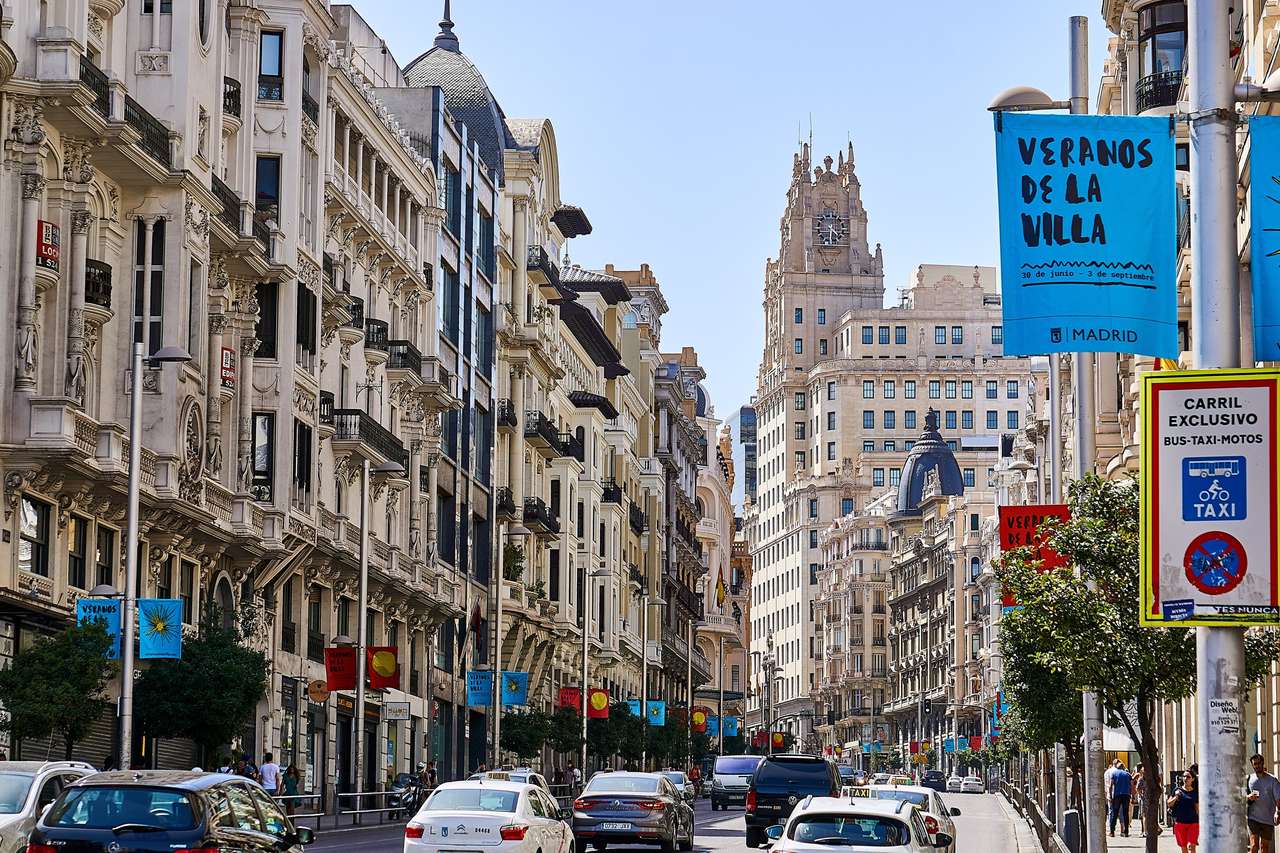 Gran Via in Madrid online puzzel