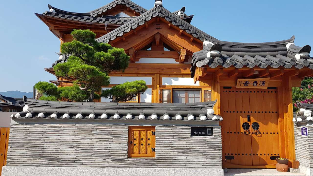 Casa coreana rompecabezas en línea
