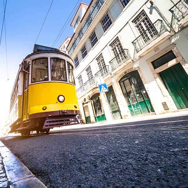 Spårvagn i Portugal pussel på nätet