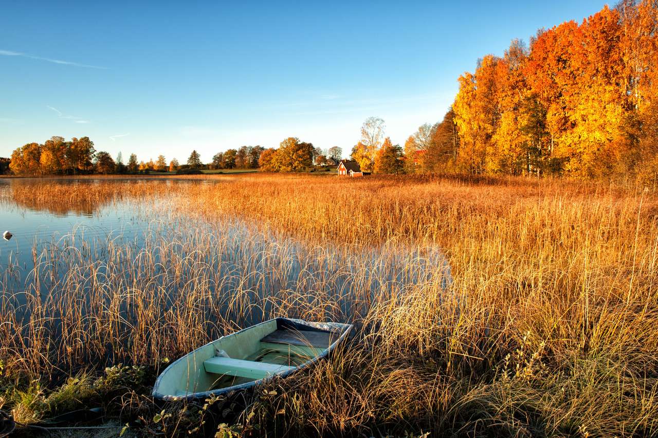 Podzimní ráno ve Švédsku skládačky online