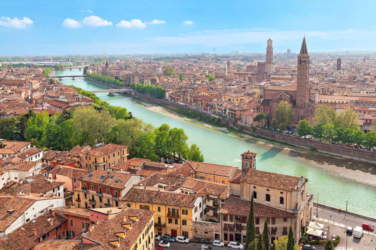 Rivieren Verona en Adige legpuzzel online