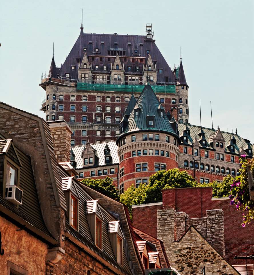 Fairmont Chateau Frontenac Квебек Сити Канада онлайн пъзел