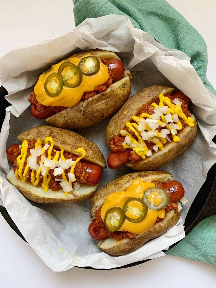 Hot Dog di patate al forno puzzle online