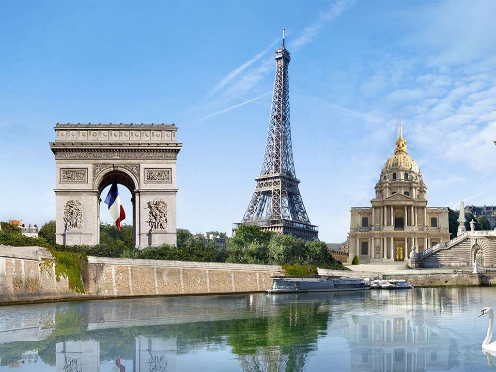Lugares de interés de París rompecabezas en línea