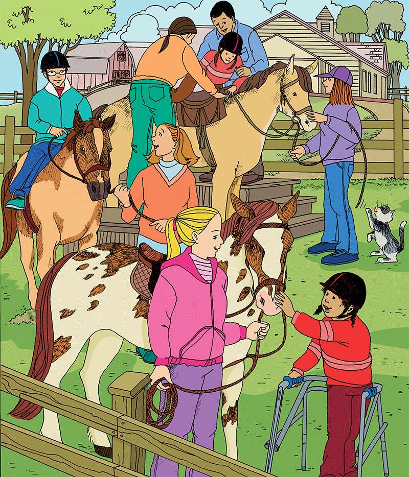 Aulas de equitação puzzle online