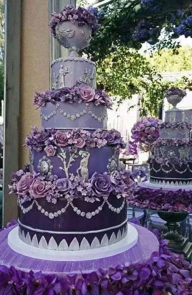 весільний торт онлайн пазл