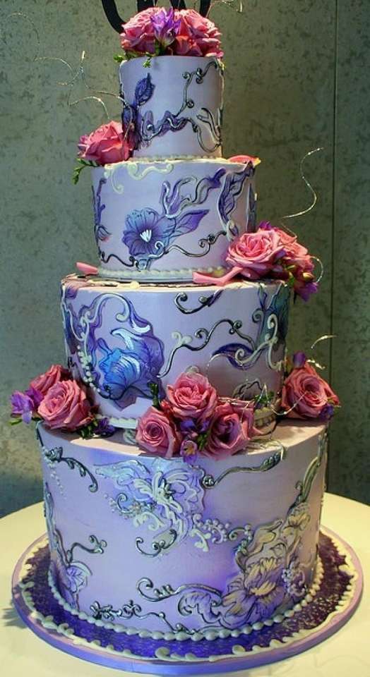 Esküvői torta kirakós online