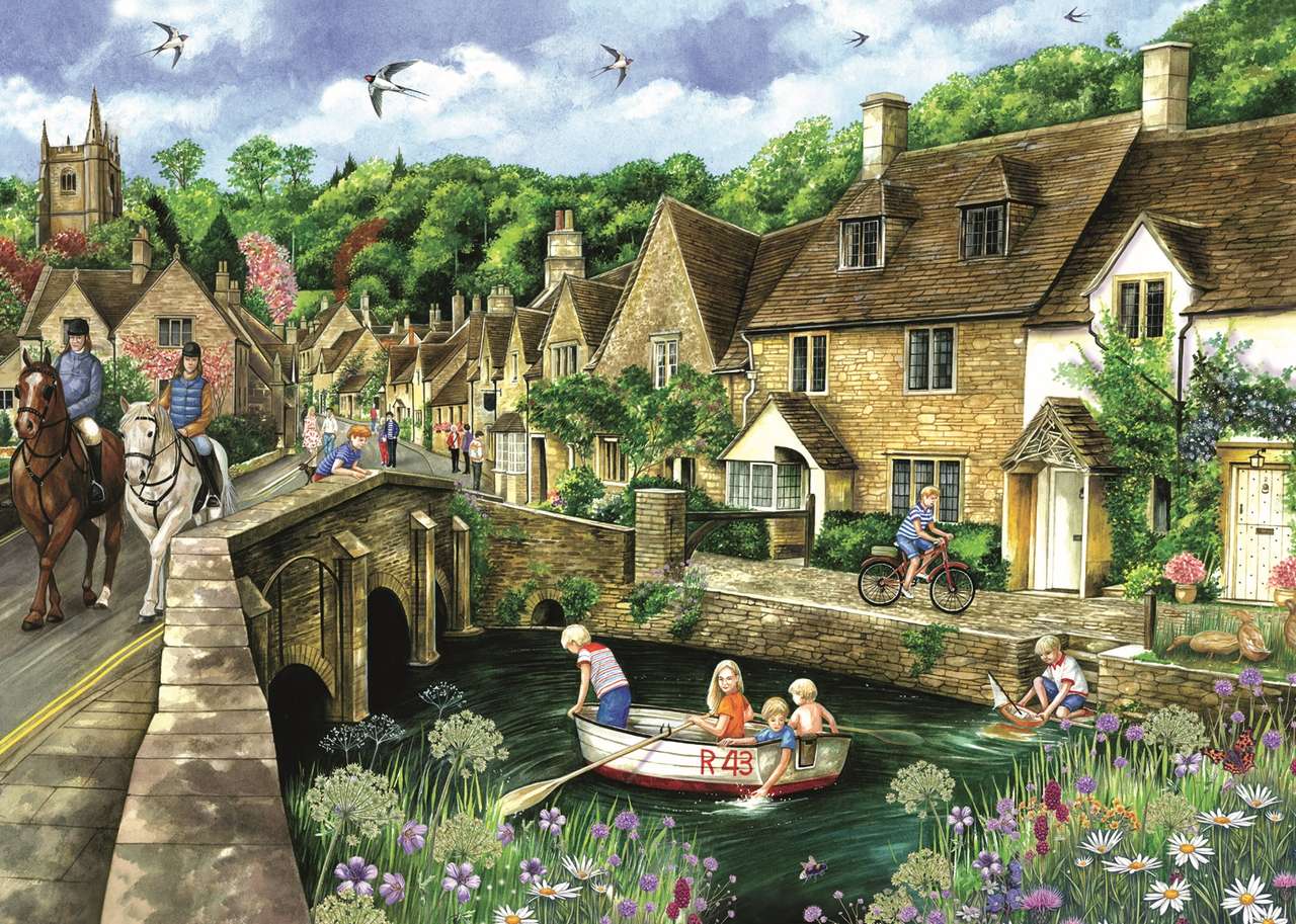 children by boat jigsaw puzzle online