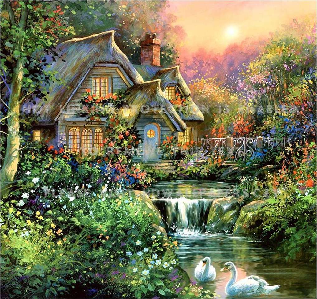 casa cu flori jigsaw puzzle online