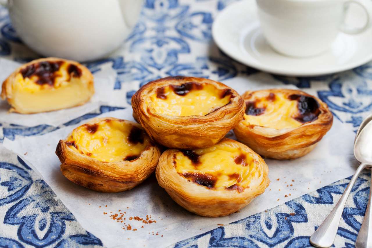 Pastel de nata, παραδοσιακό πορτογαλικό γλυκό online παζλ
