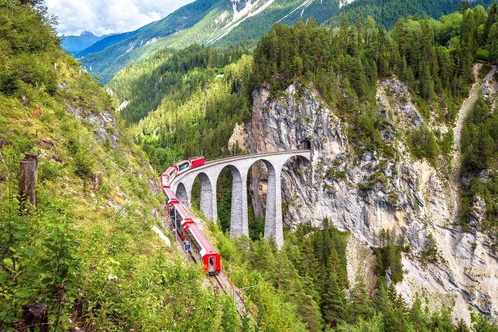 Schweiziska landskap. Pussel online