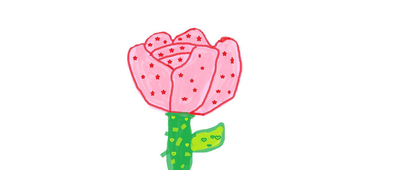 roze roos online puzzel