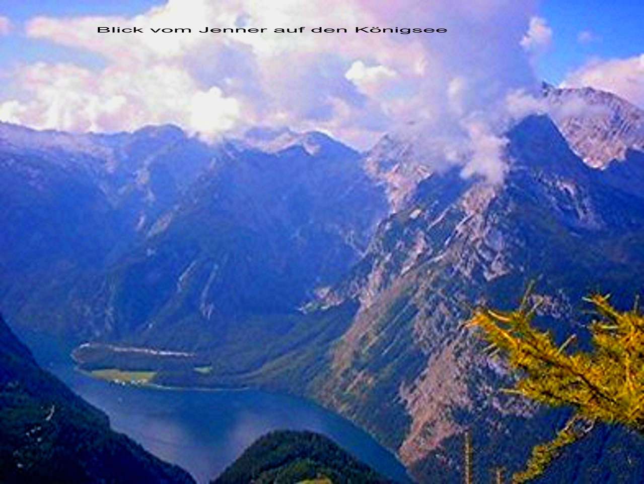 Panorama du Königssee puzzle en ligne