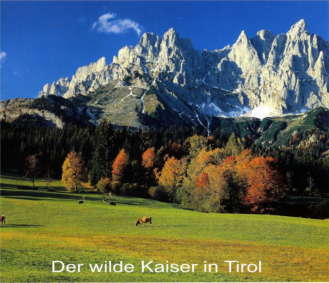 Wilder Kaiser en automne puzzle en ligne