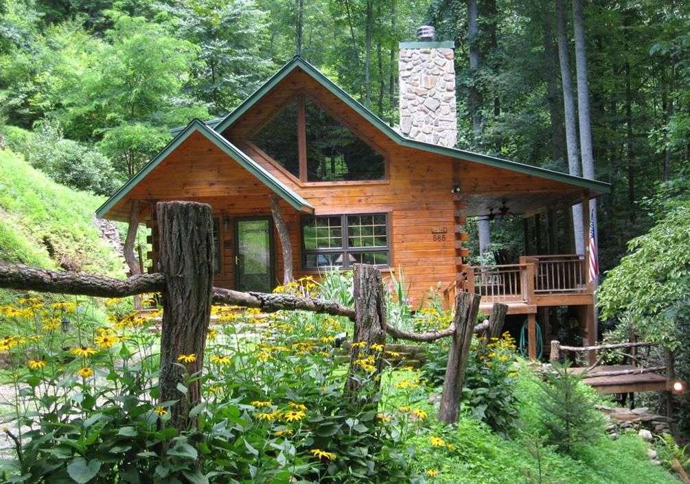 hut in het bos legpuzzel online