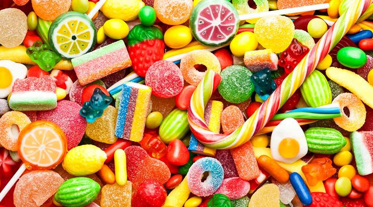 Bunte Süßigkeiten Puzzlespiel online