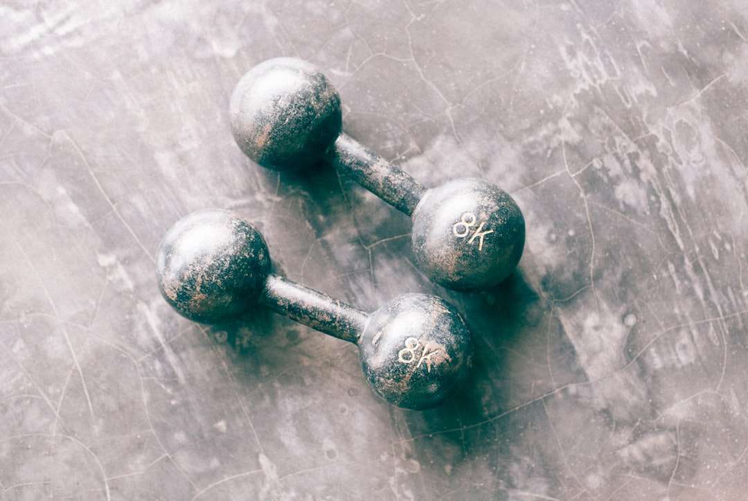 two gray dumbbells jigsaw puzzle online