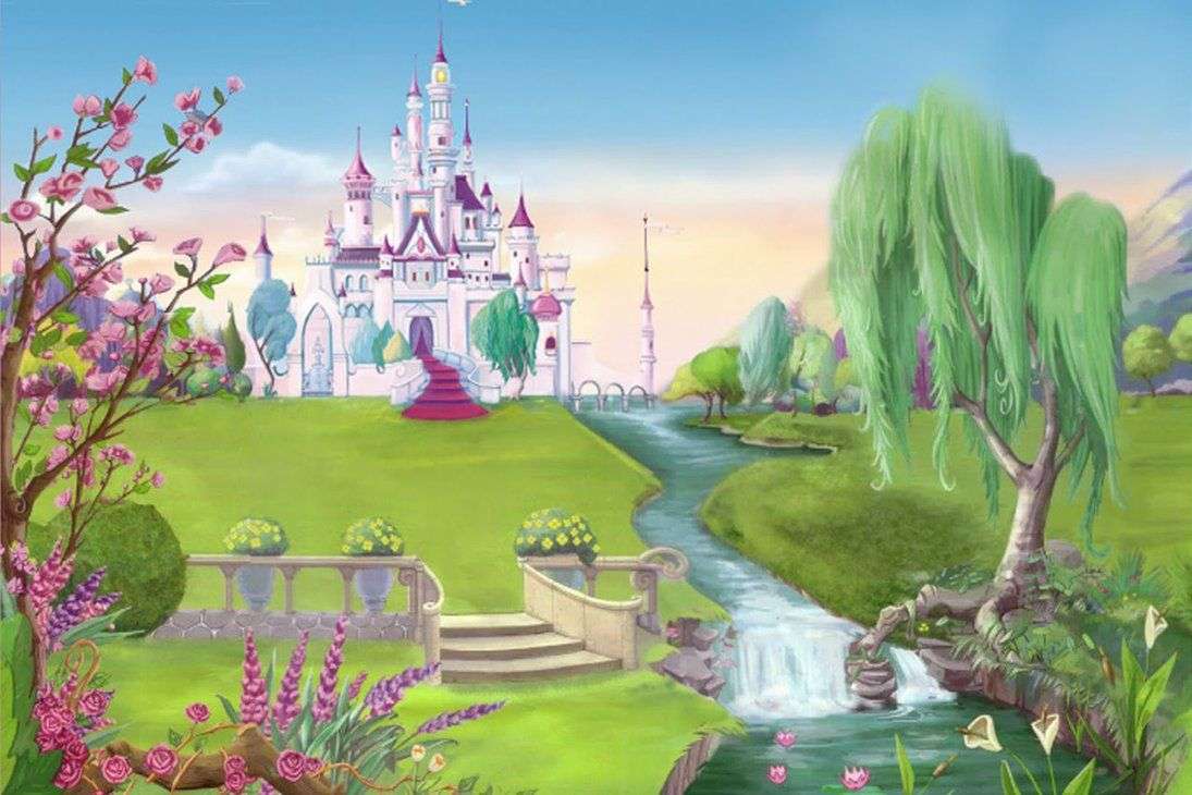 Castillo de cuento de hadas de Disney rompecabezas en línea