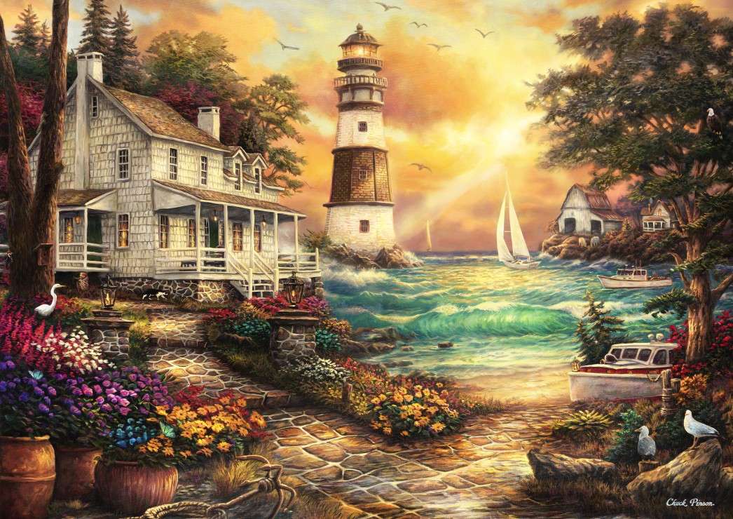 At the seaside. jigsaw puzzle online