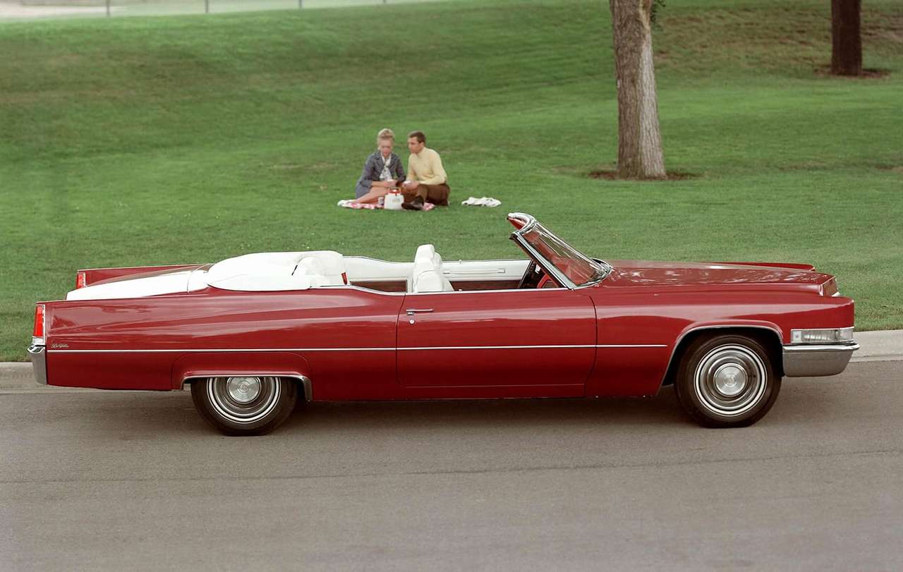 Кабріолет Cadillac de Ville 1969 року випуску онлайн пазл