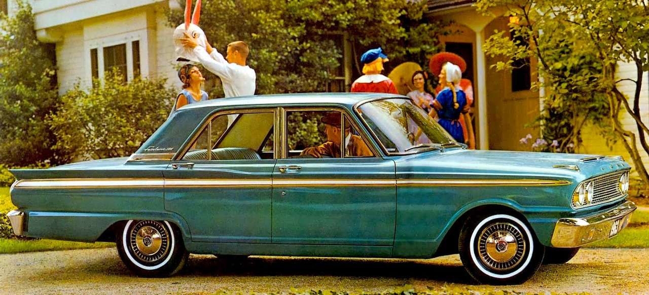 1963 Ford Fairlane sedán de cuatro puertas rompecabezas en línea