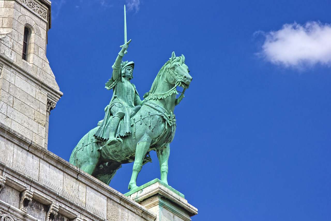 Άλογο άγαλμα του Sacre Coeur online παζλ