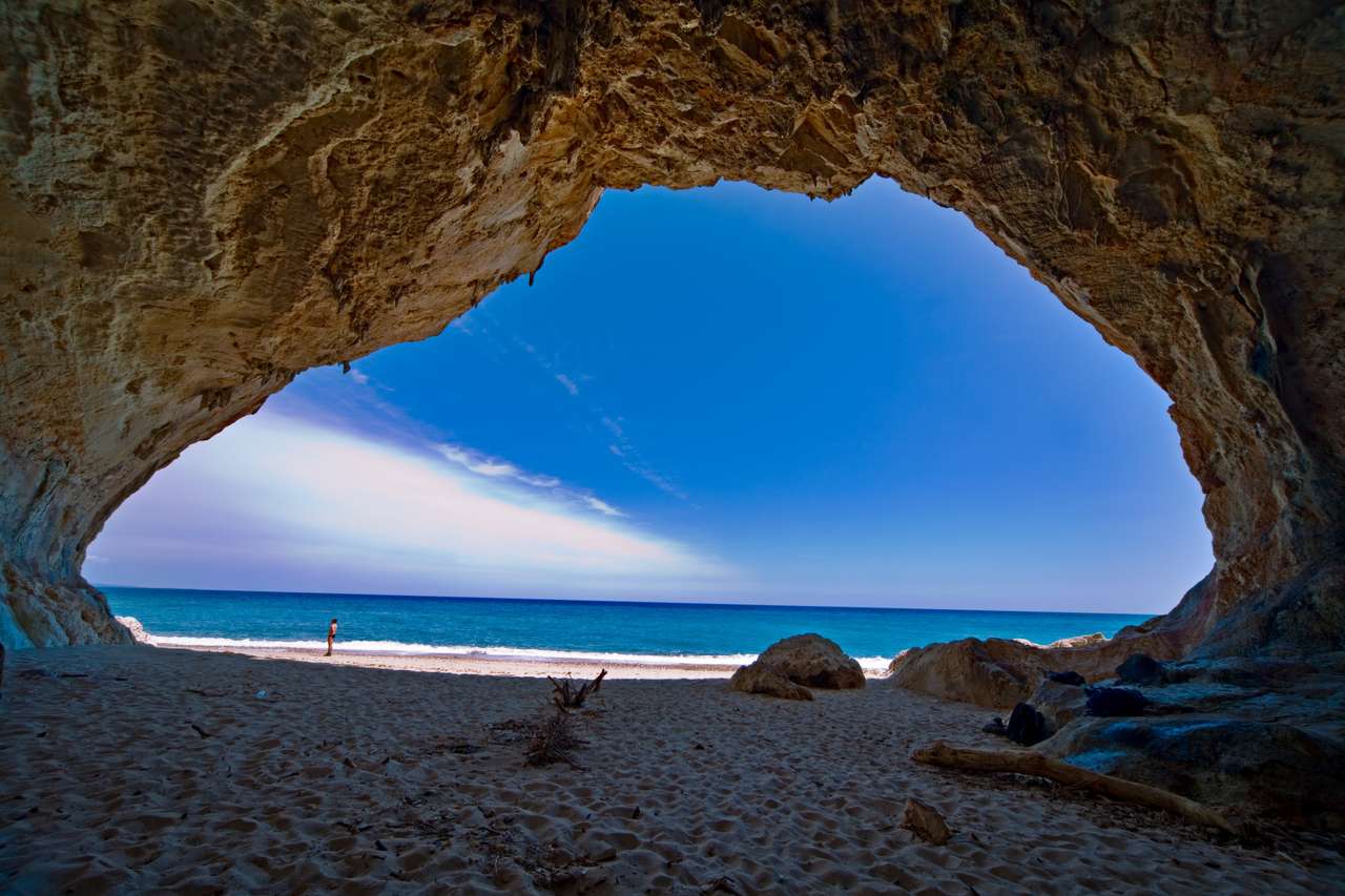 Praia paradisíaca na Sardenha quebra-cabeças online