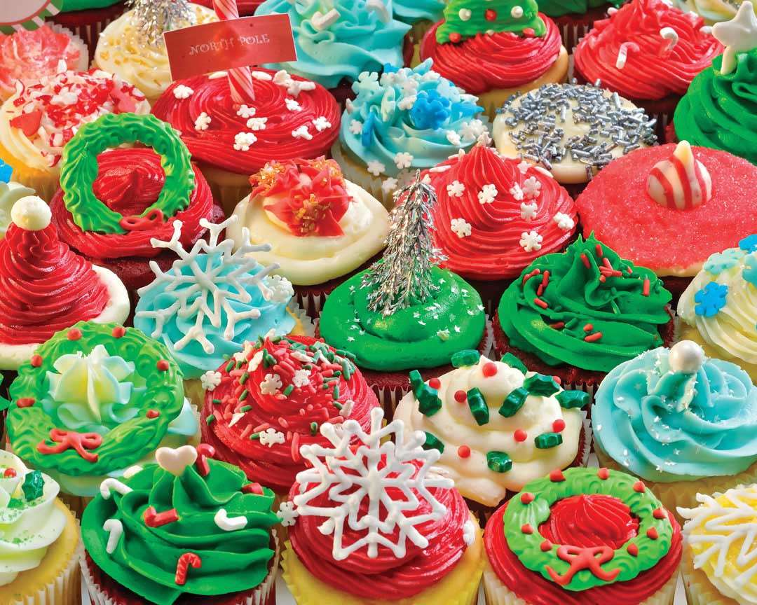 cupcakes di natale puzzle online