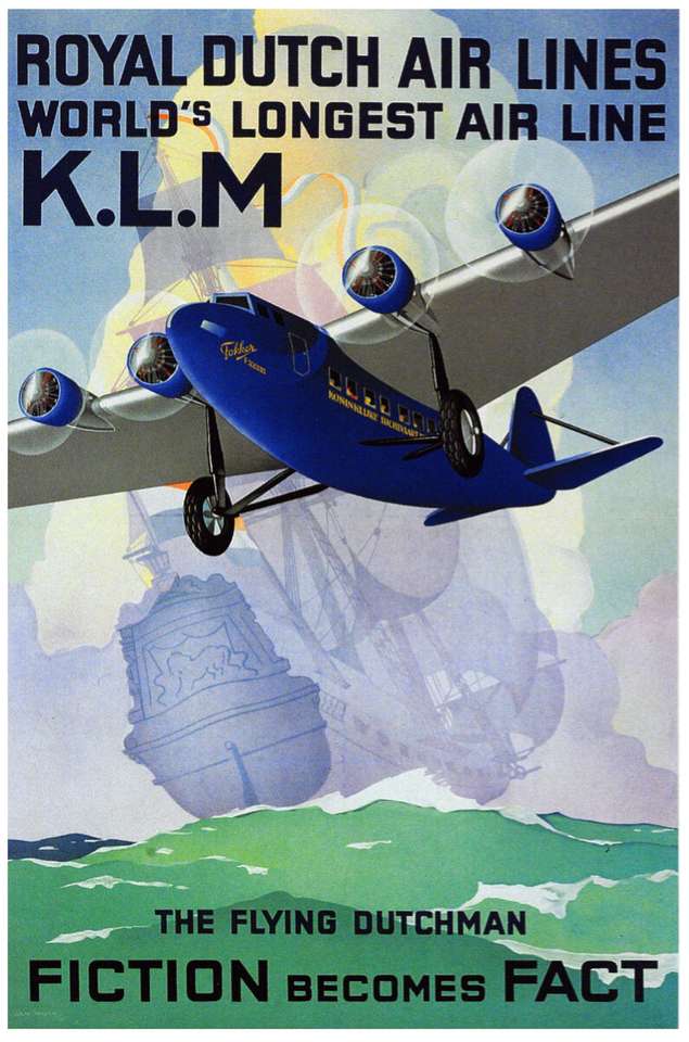 KLM - Royal Dutch Air Lines - The Flying Dutchman Pussel online