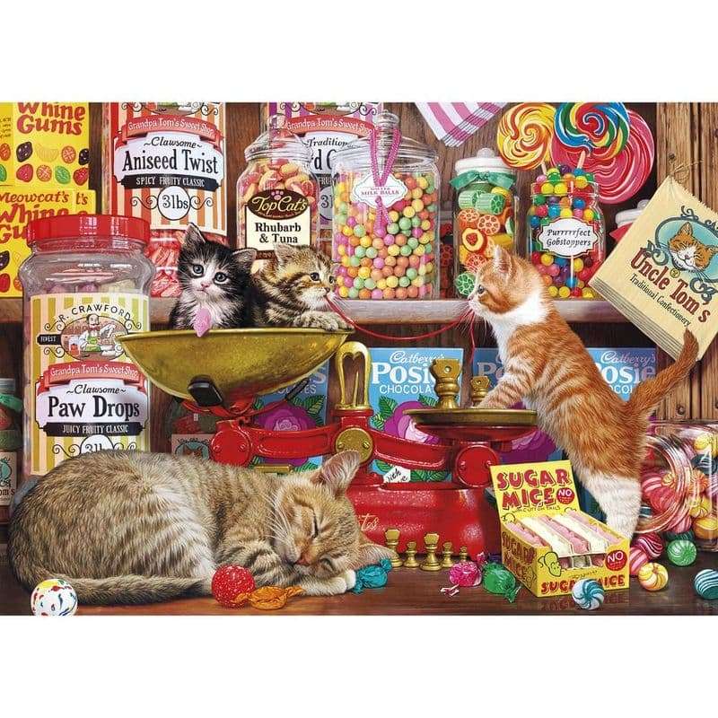 cukor és egerek online puzzle