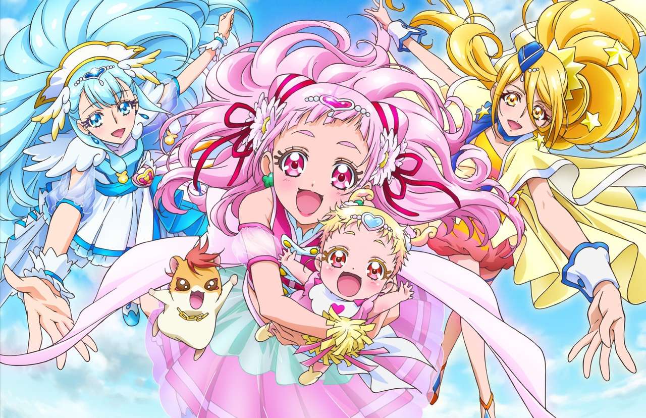 Îmbrăţişare! Pretty Cure! ❤️❤️❤️❤️ jigsaw puzzle online