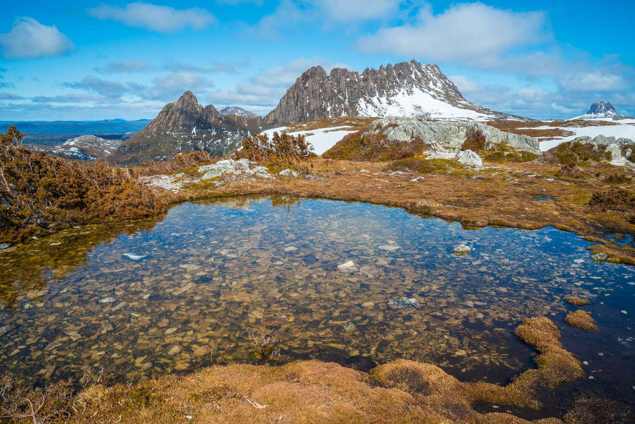 Cradle mountain in the winter season jigsaw puzzle online
