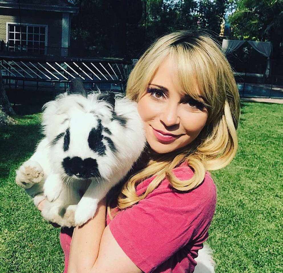 Tara Strong with Baby Bunny jigsaw puzzle online