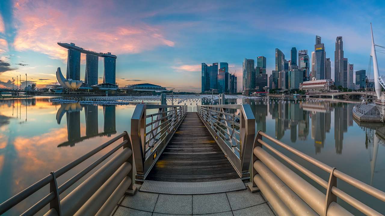wolkenkrabbers in Singapore online puzzel
