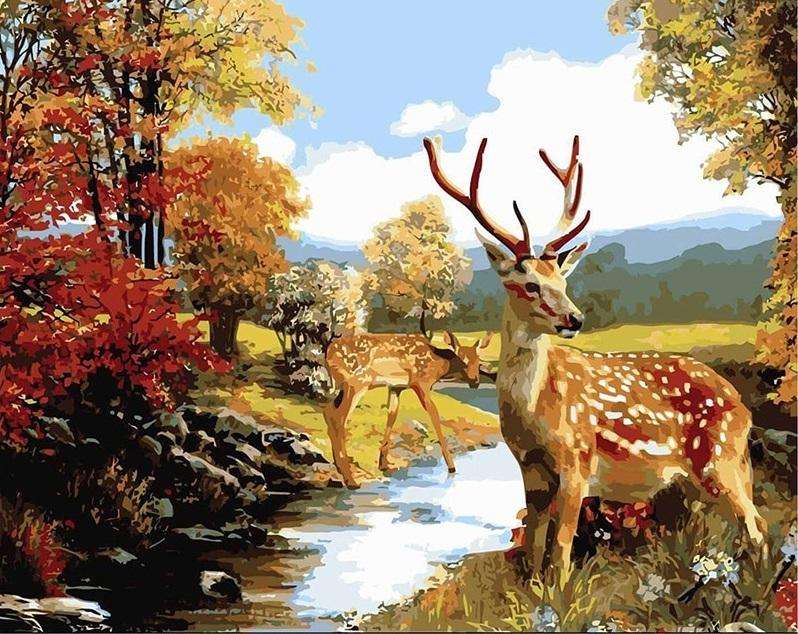 Animals by the river online puzzle