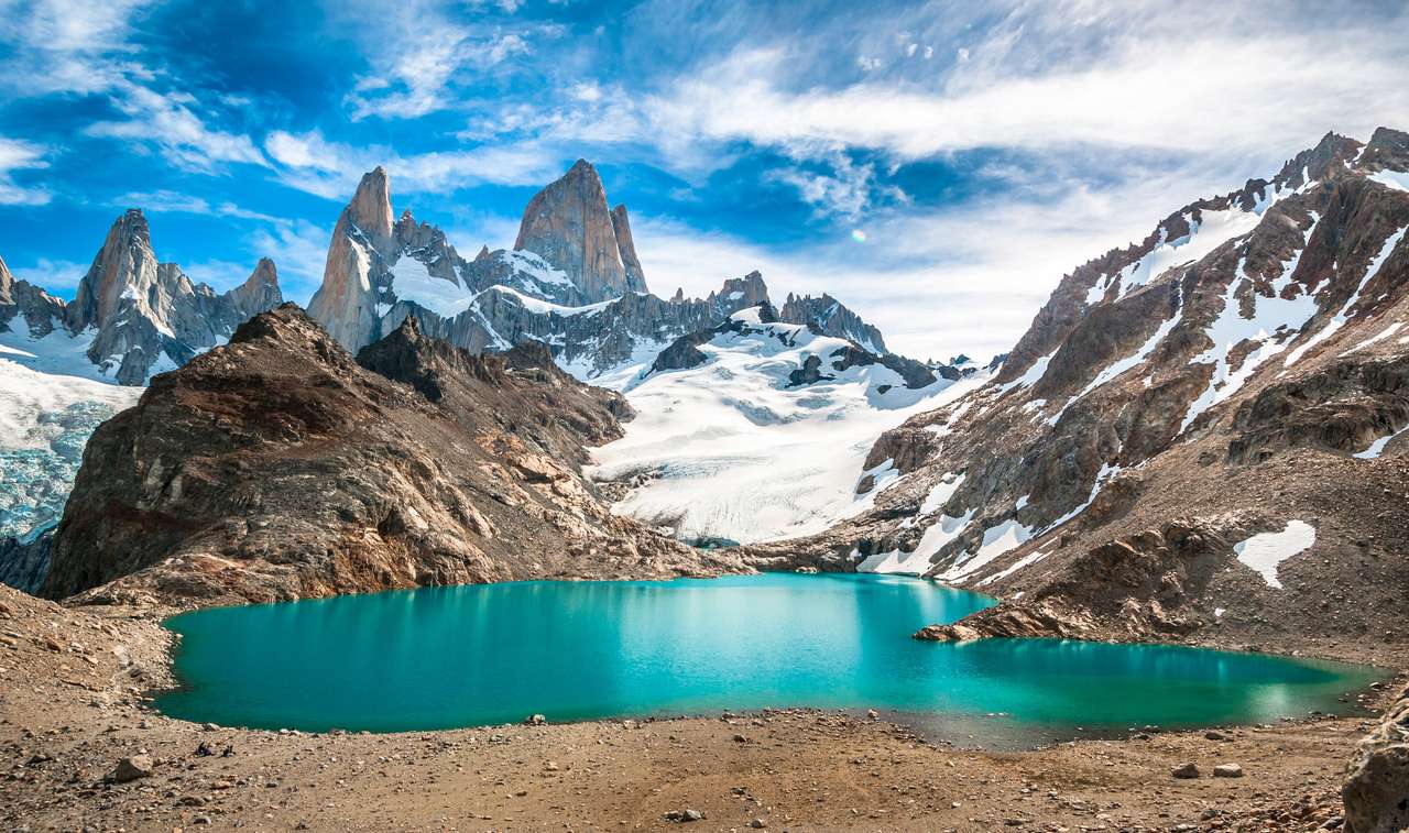 Fitz Roy, Laguna de los Tres Patagonia Argentinien Online-Puzzle