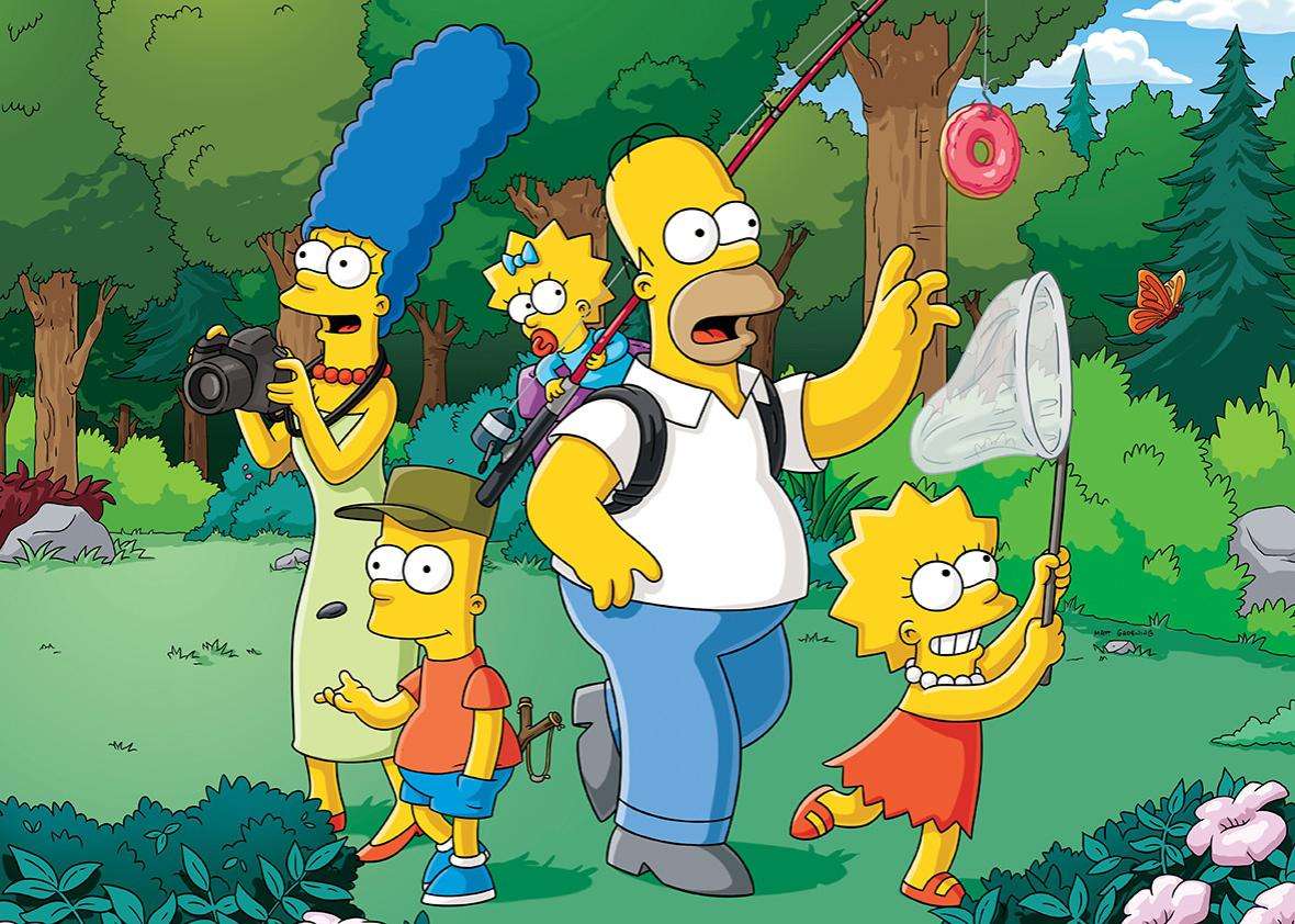 Os Simpsons puzzle online
