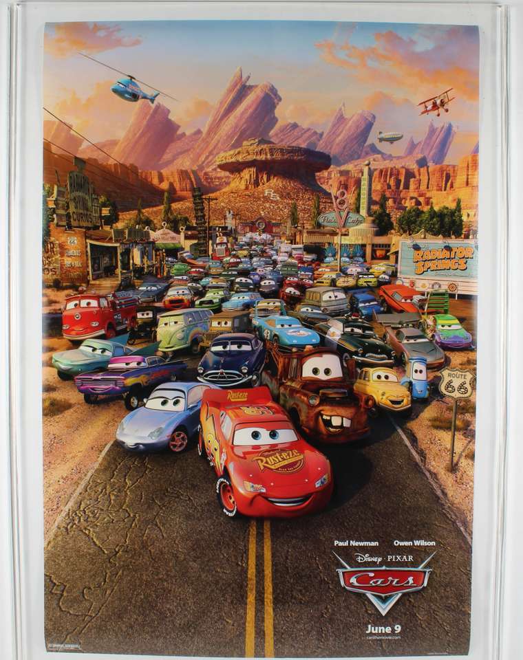 Disney auta plakát skládačky online