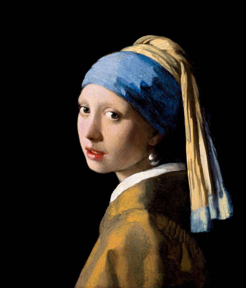 Младо момиче с перлена обица - Ж. Вермеер - 1632-1675 онлайн пъзел