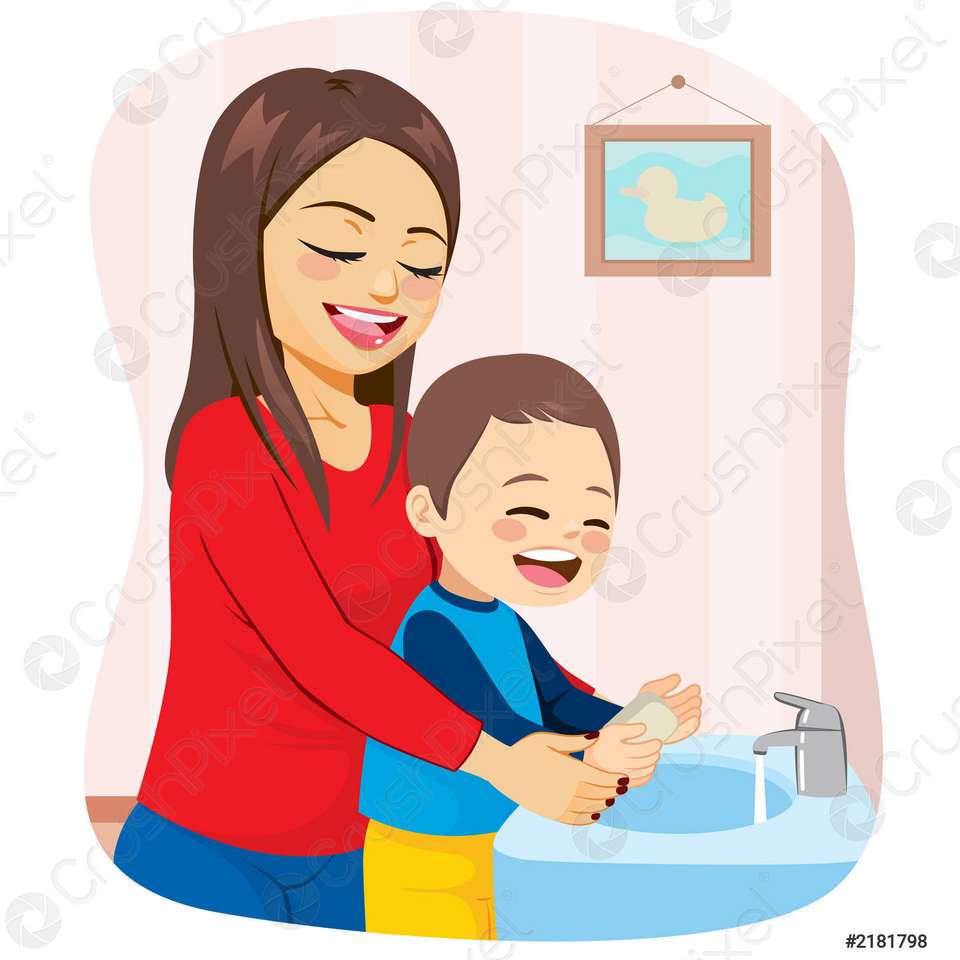 Миття рук онлайн пазл