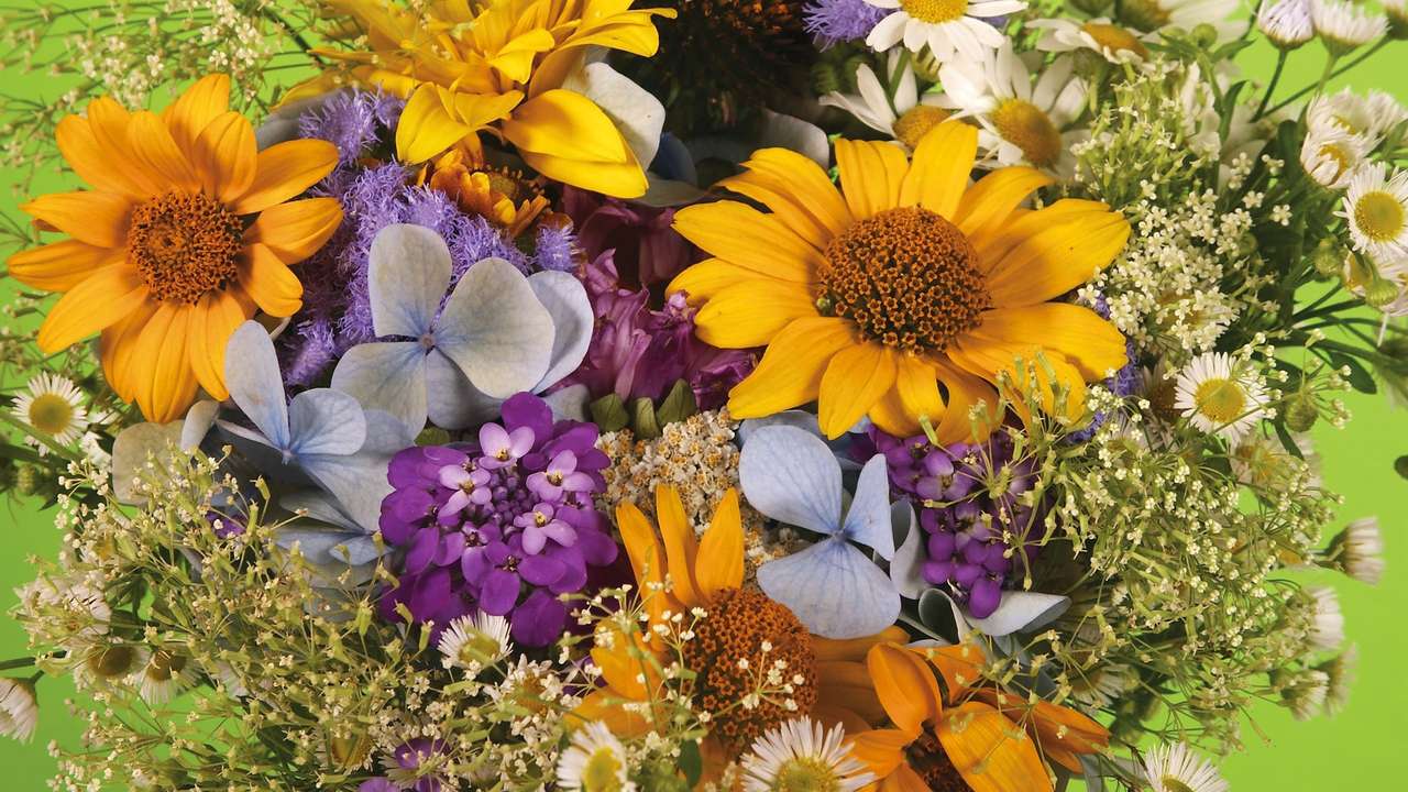 μπουκέτο λουλούδια online παζλ