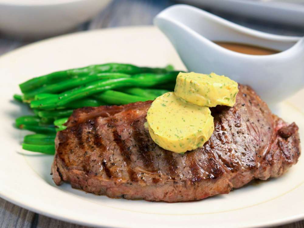 Steak fokhagymás vajjal kirakós online