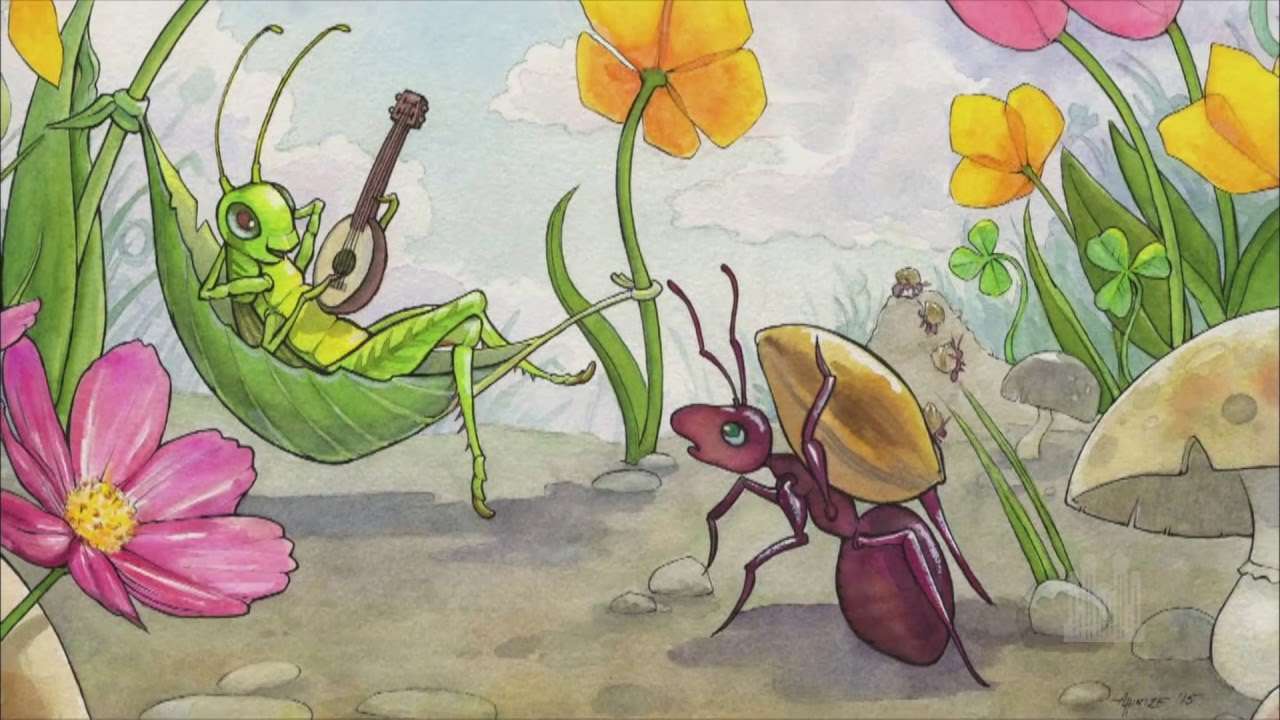 die Zikade und die Ameise Online-Puzzle