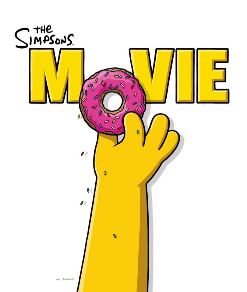 The Simpsons filmfilmaffisch pussel på nätet