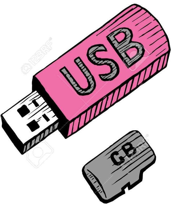 Στικάκι μνήμης USB online παζλ