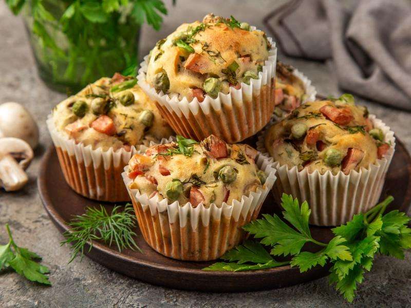 Muffins aux légumes puzzle en ligne