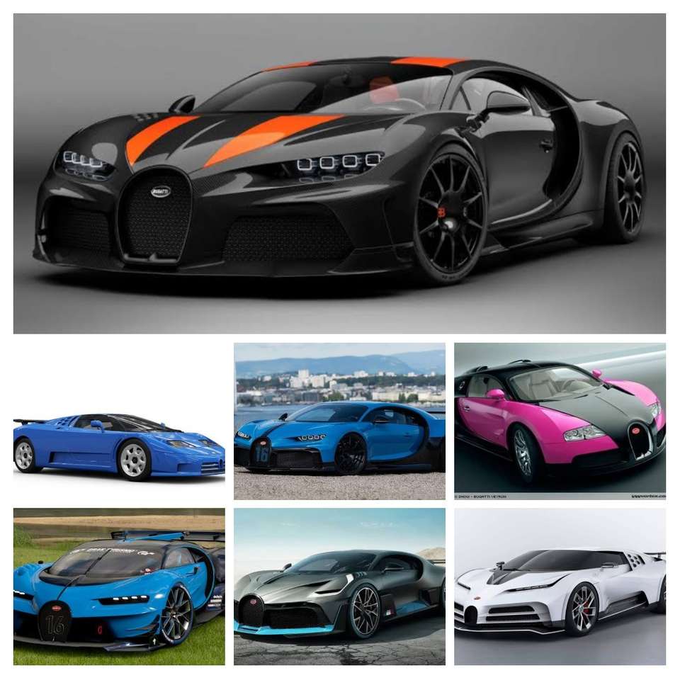 Bugatti bil Pussel online